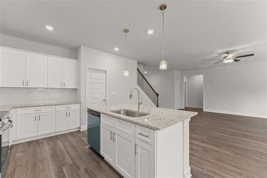 Representative furnished interior of a home built from the Plan 1709 by Adams Homes in Scarlett Place, Bowdon (Image 8).