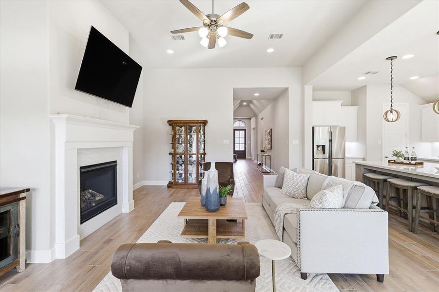 Furnished interior view inside a new home in Watercress 65', Haslet (Image 5). Furnished interior view inside a new home in Watercress 65', Haslet (Image 5).