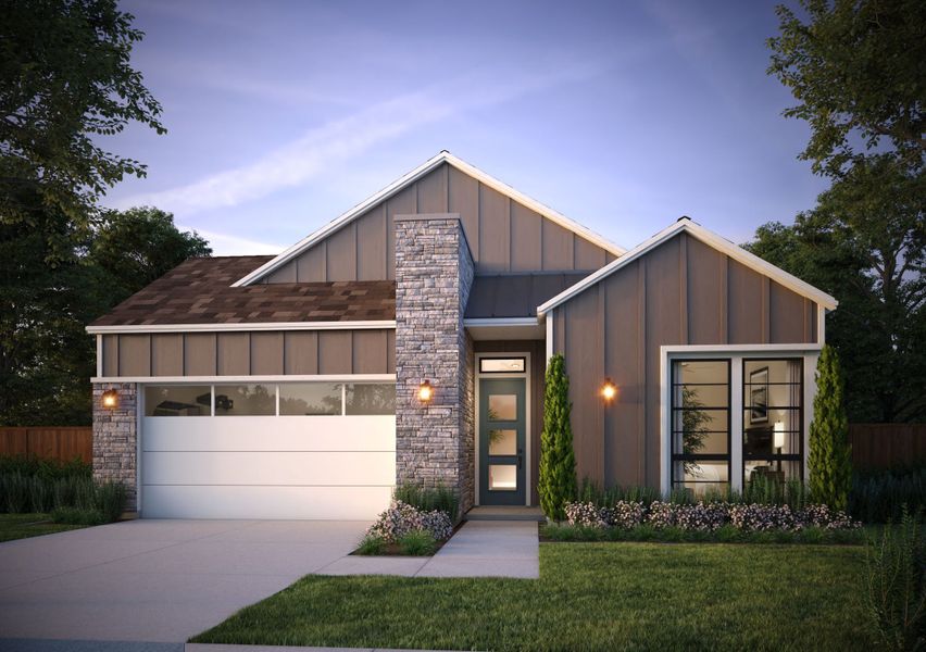 Representative exterior photo of a completed home built from the 1 by Trumark Homes in RainDance, Windsor, CO (Image 22).