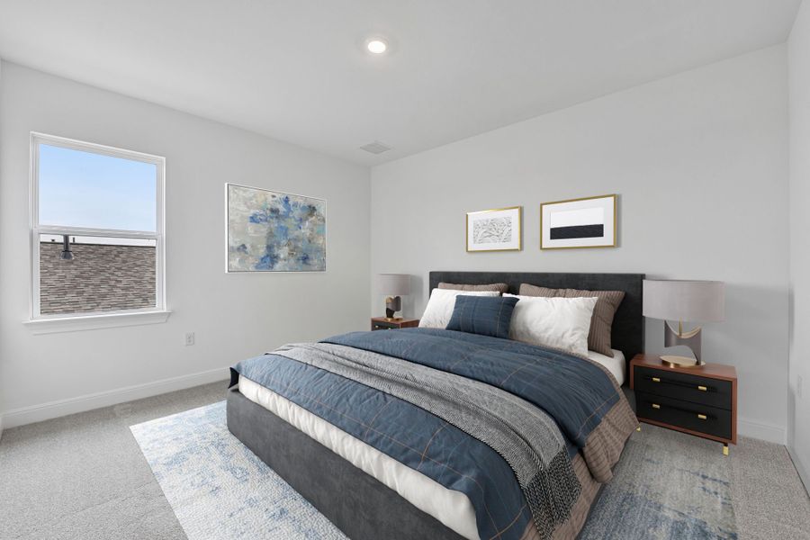 Furnished interior view inside a new home in Silverleaf, Cedar Creek (Image 13).