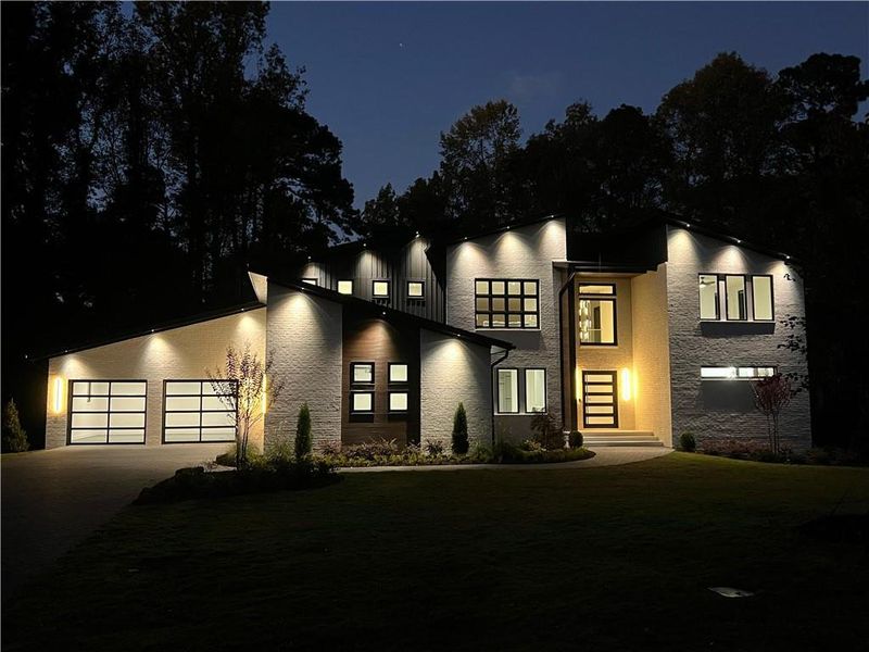 Front exterior of a new home in , Sandy Springs, GA, highlighting curb appeal (Image 27). Front exterior of a new home in , Sandy Springs, GA, highlighting curb appeal (Image 27).
