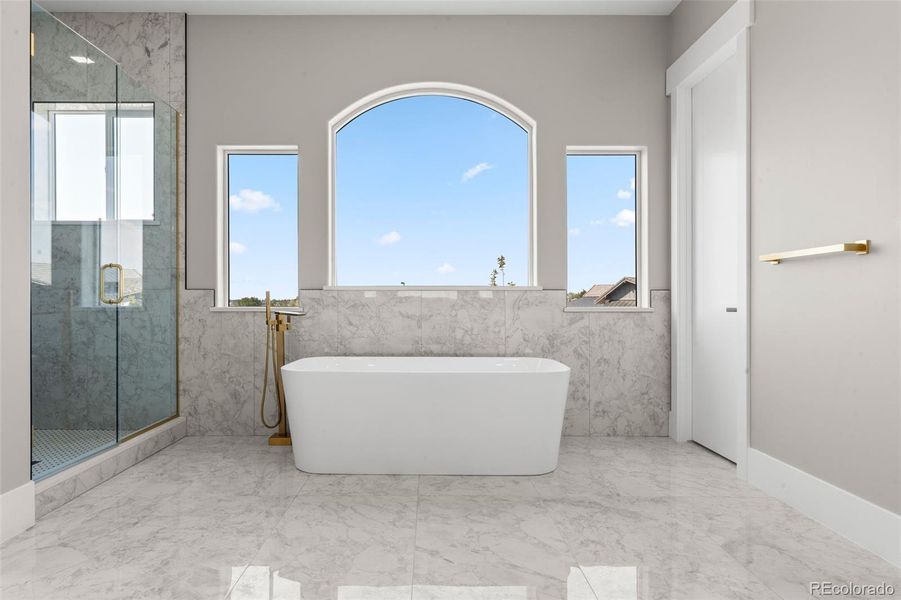 Furnished interior view inside a new home in , Centennial (Image 8).