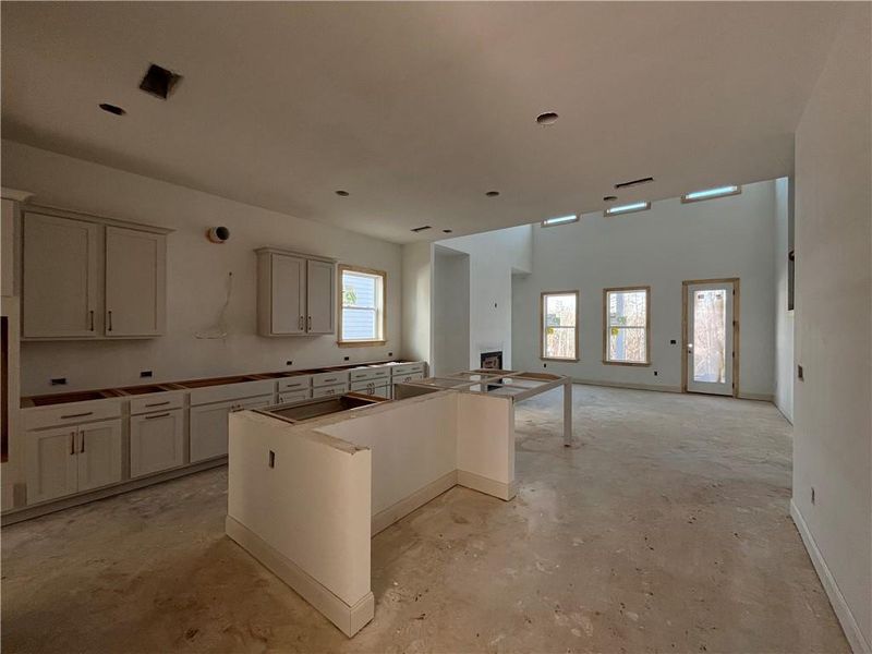 In-progress construction of a new home in East Harbor II at Chestatee, Dawsonville, GA (Image 52).