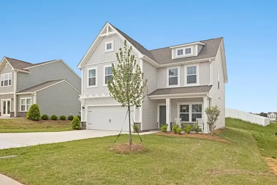 Representative exterior photo of a completed home built from the Whitney by True Homes in The Retreat at Reedy Fork Ranch, Greensboro, NC (Image 20).