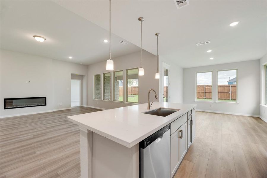 Furnished interior view inside a new home in Sutton Fields, Celina (Image 4).
