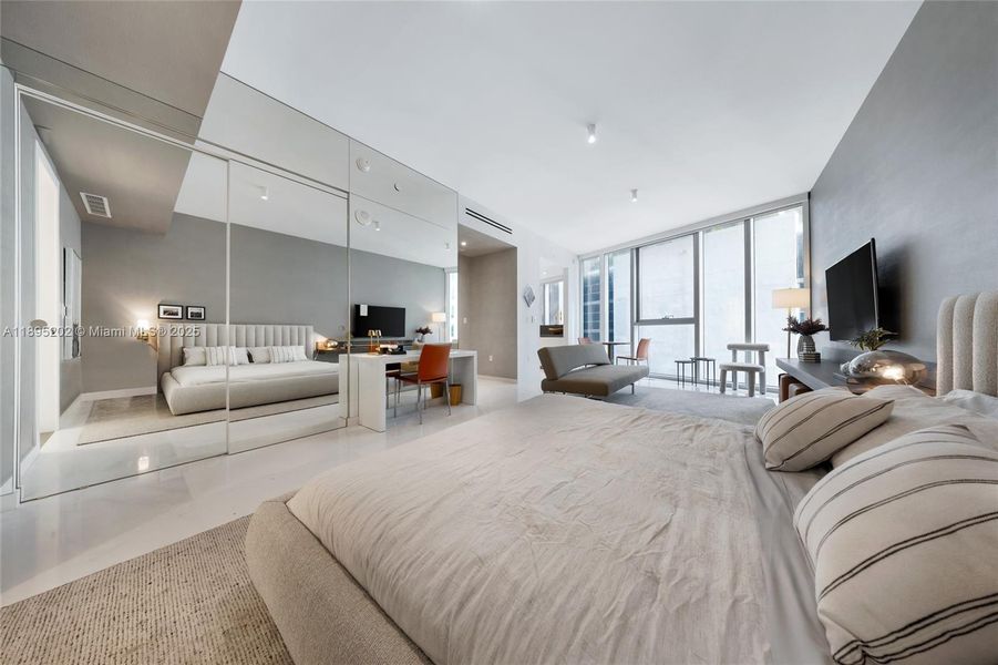 Furnished interior view inside a new home in Aston Martin Residences, Miami (Image 34).