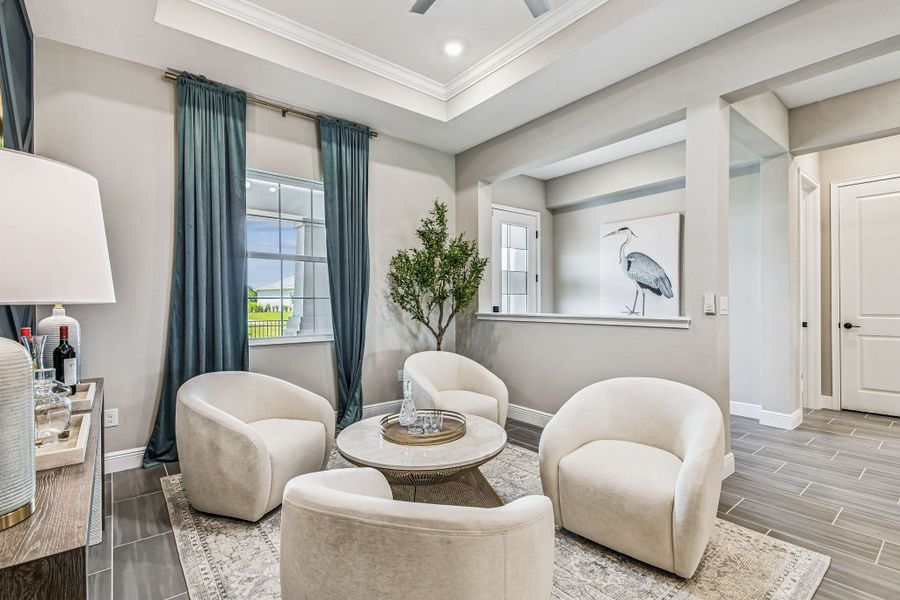 Furnished interior view inside a new home in River Preserve Estates, Parrish (Image 82).