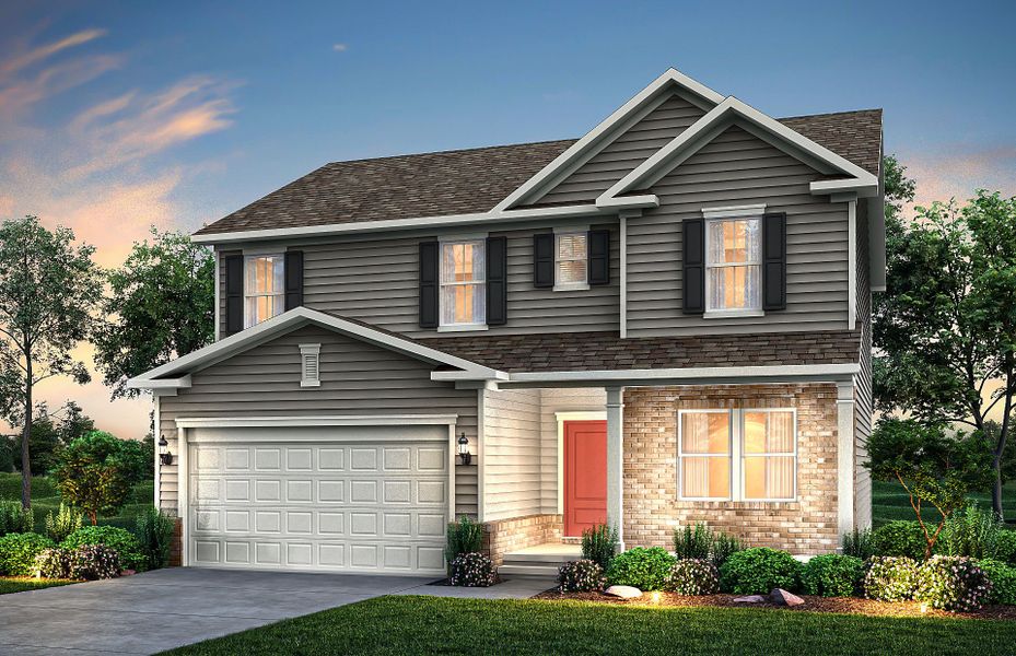 Representative exterior photo of a completed home built from the Aspire by Pulte Homes in Hamlet at Carothers Crossing, La Vergne, TN (Image 21).