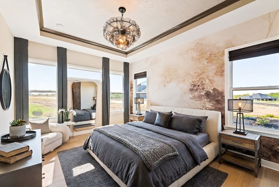 Furnished interior view inside a new home in Hidden Fields, Hoschton (Image 19).