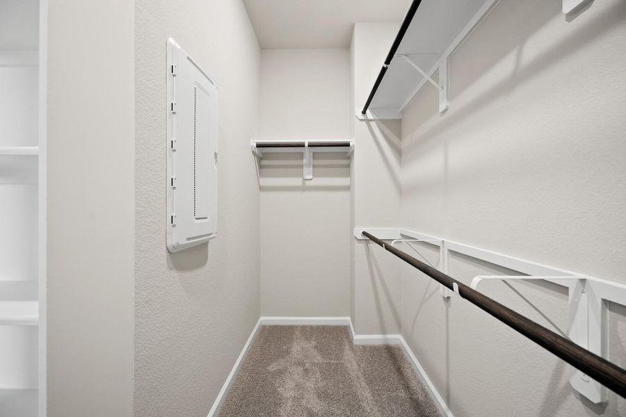 Huge walk-in closet in the primary suite (*Photo not of actual home and used for illustration purposes only.)