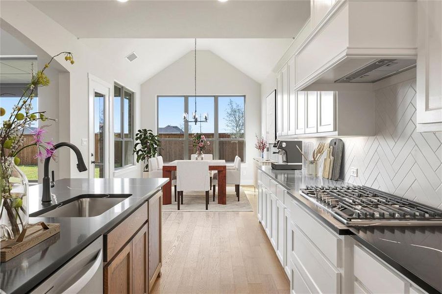 Furnished interior view inside a new home in Chatham Reserve, Providence Village (Image 8).