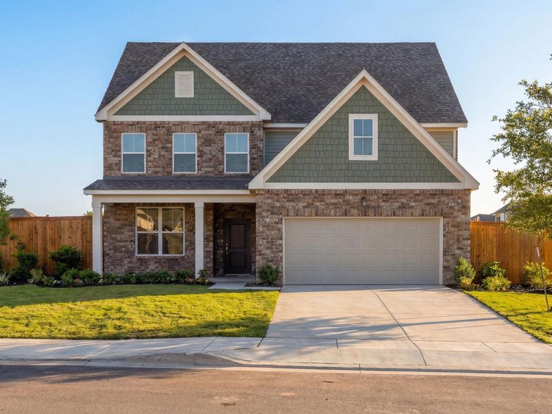 Representative exterior photo of a completed home built from the The Ash M by Davidson Homes LLC in Meadow Ridge Estates, Josephine, TX (Image 22).