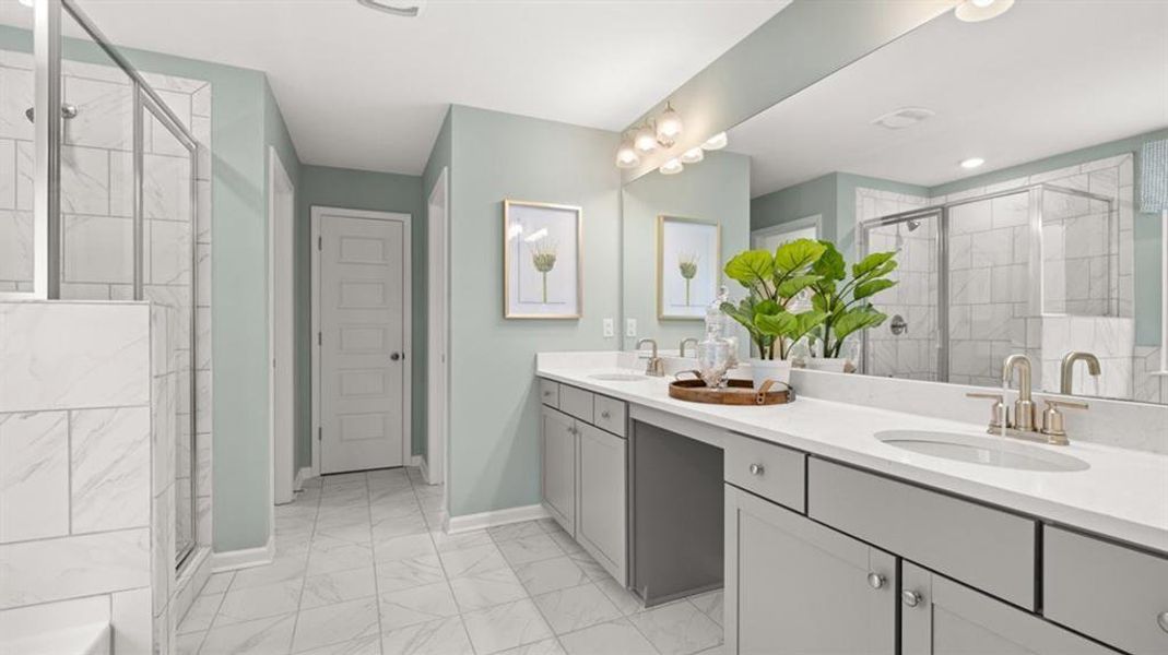 Furnished interior view inside a new home in Heritage Pointe, Senoia (Image 10).