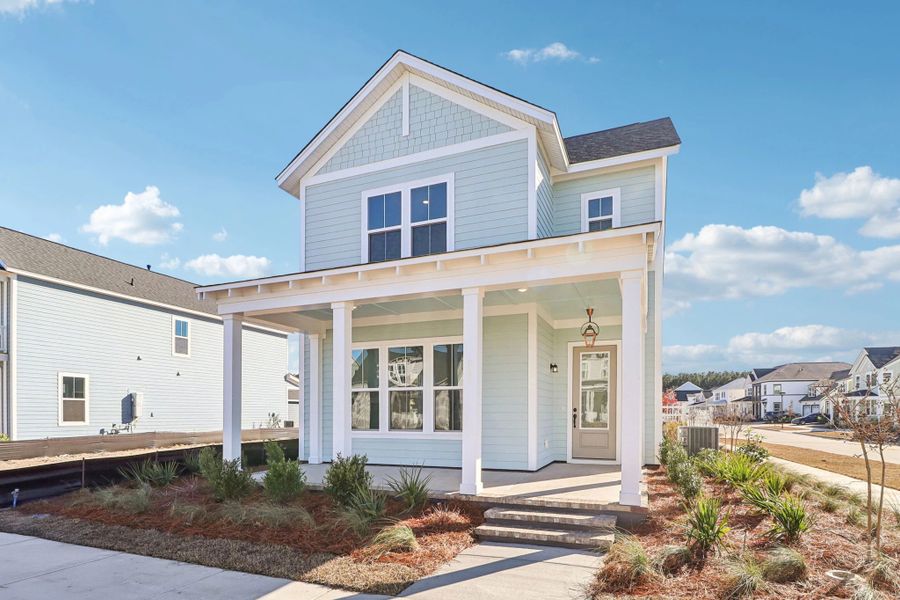 Representative exterior photo of a completed home built from the Doty by Ashton Woods in Midtown at Nexton, Summerville, SC (Image 2). Representative exterior photo of a completed home built from the Doty by Ashton Woods in Midtown at Nexton, Summerville, SC (Image 2).