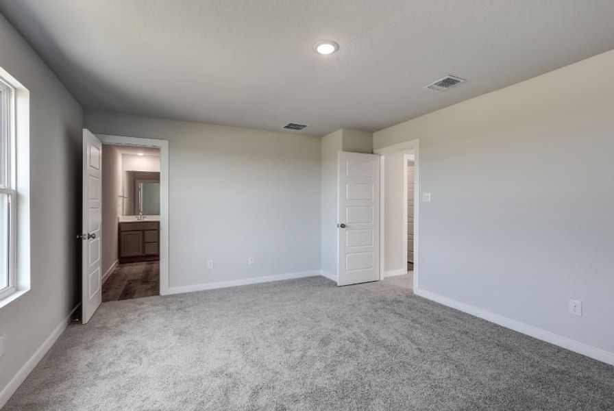 A room with white walls. A room with white walls.