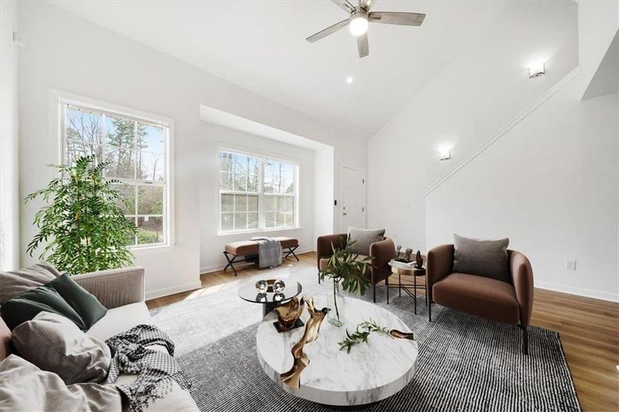 Furnished interior view inside a new home in , Union City (Image 5).