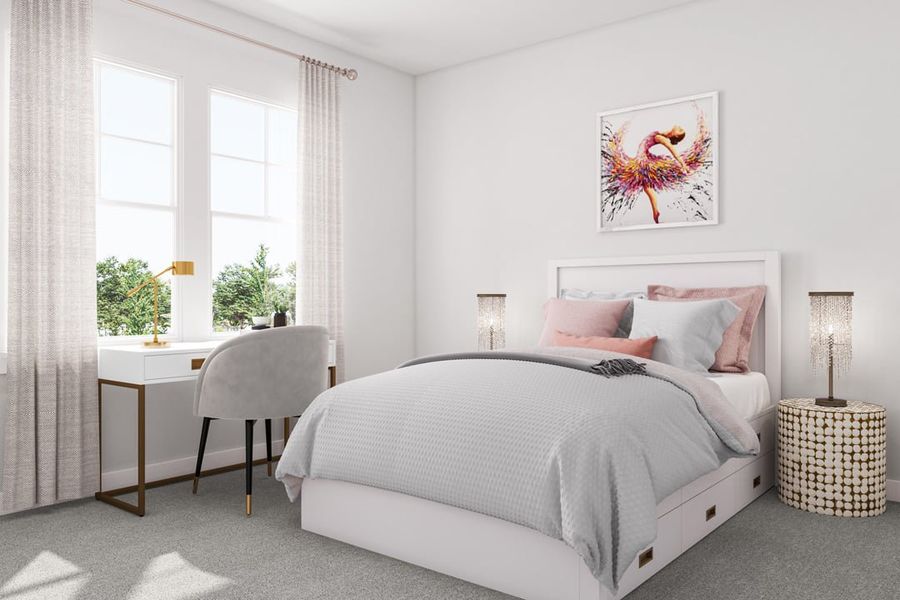 Furnished interior view inside a new home in Union Collection at Park Central, Georgetown (Image 13).