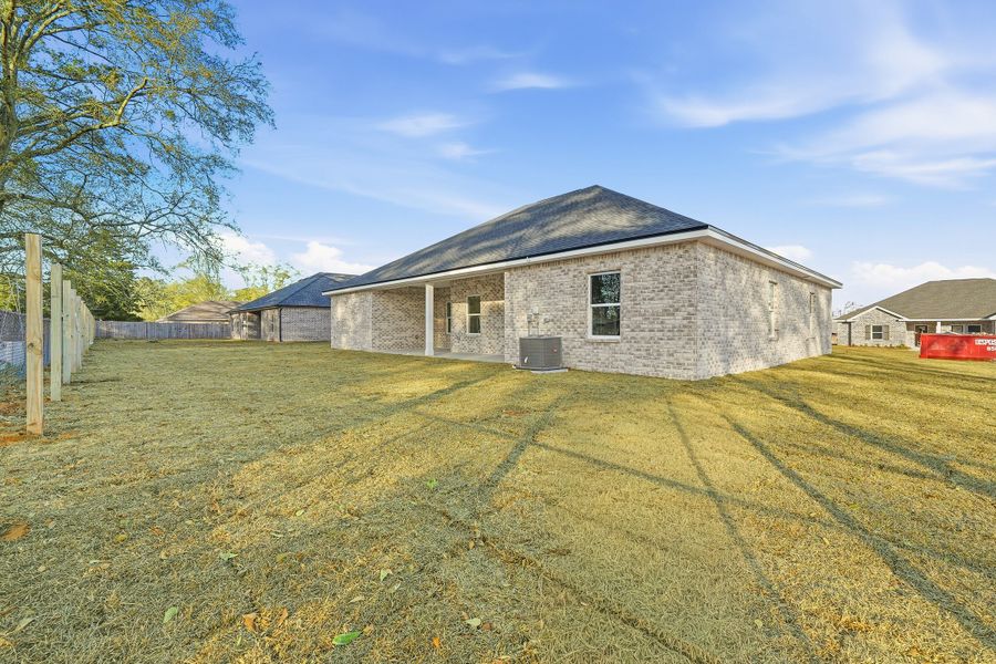 Exterior details and patio area of a home in Barton's Bend, Crestview (Image 29). Exterior details and patio area of a home in Barton's Bend, Crestview (Image 29).