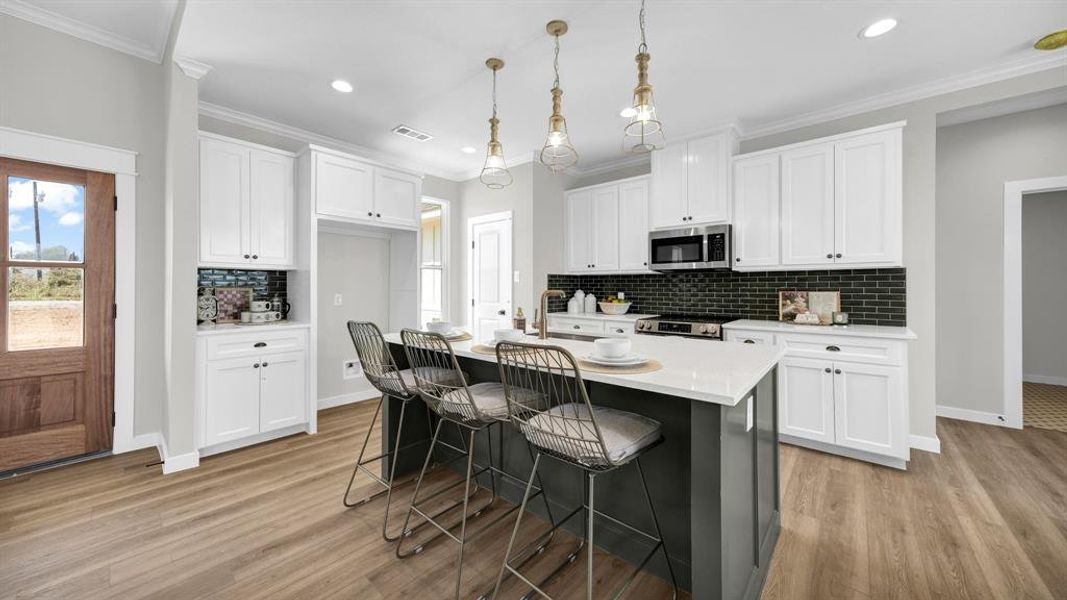 Furnished interior view inside a new home in Parallel Pastures, Poolville (Image 20).