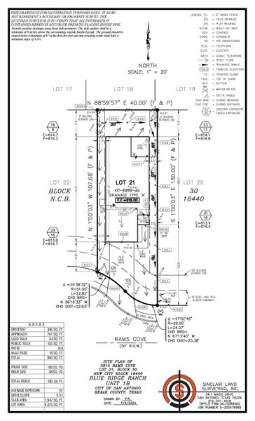 5815 rams cove - site plan