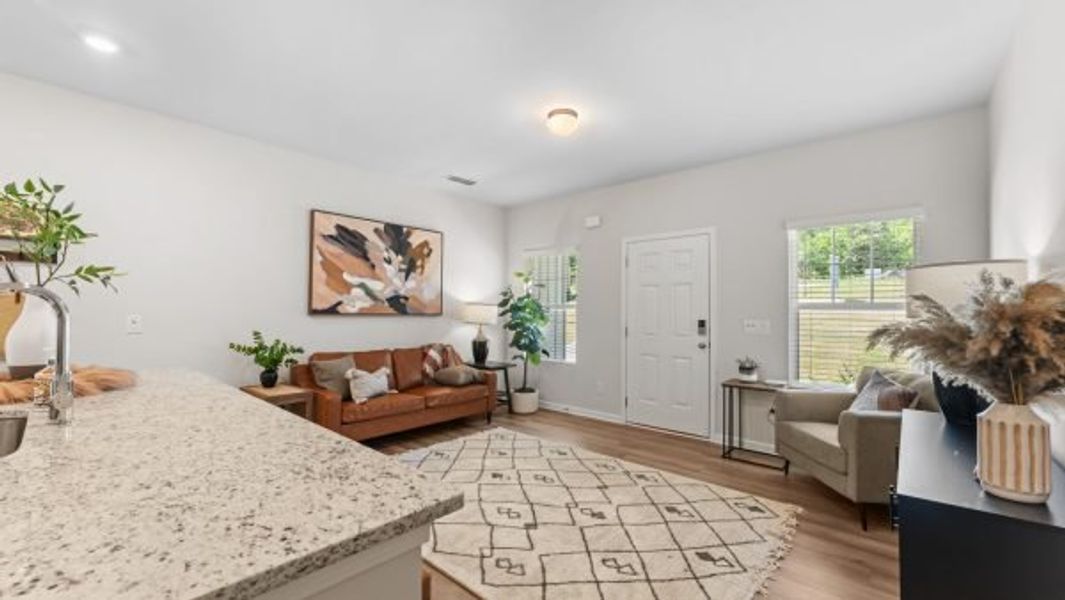 Representative furnished interior of a home built from the Elmsworth by Piedmont Residential in Clemit Harris Place, Newnan (Image 7).
