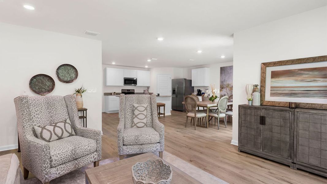 Furnished interior view inside a new home in Wesley Park, Crawfordville (Image 4).
