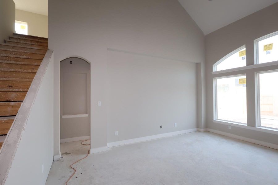 In-progress construction of a new home in Grand Central Park 55' Homesites, Conroe, TX (Image 5).