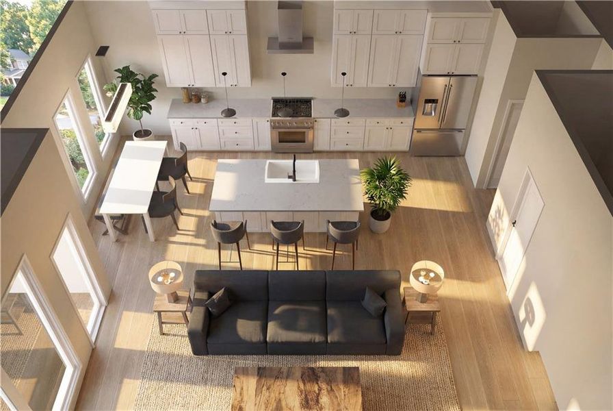 Furnished interior view inside a new home in , Atlanta (Image 5).