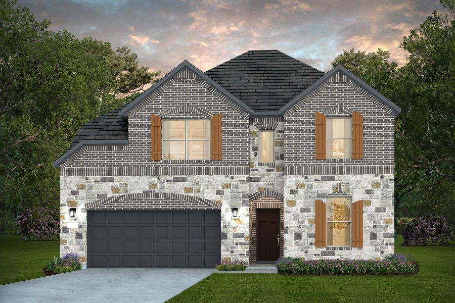 Representative exterior photo of a completed home built from the Wheeler by Pulte Homes in Nopal Valley, San Antonio, TX (Image 9). Representative exterior photo of a completed home built from the Wheeler by Pulte Homes in Nopal Valley, San Antonio, TX (Image 9).