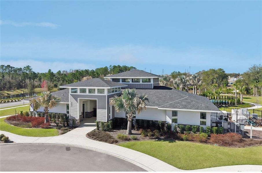 Front exterior of a new home in , Clermont, FL, highlighting curb appeal (Image 17). Front exterior of a new home in , Clermont, FL, highlighting curb appeal (Image 17).