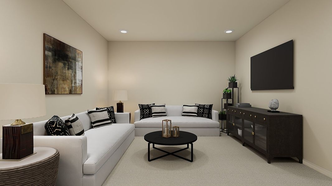 Representative furnished interior of a home built from the 1 by Tri Pointe Homes in Sugar Mill Village, Longmont (Image 15).