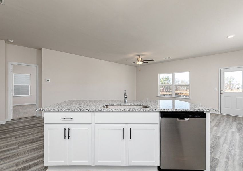 Enjoy family game nights in the family room