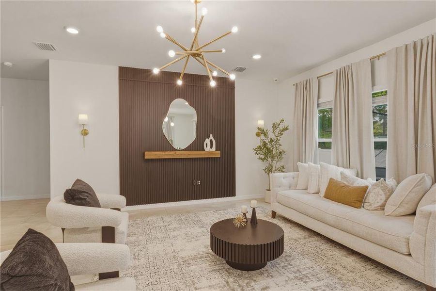 Furnished interior view inside a new home in Briarwood, Alachua (Image 9).