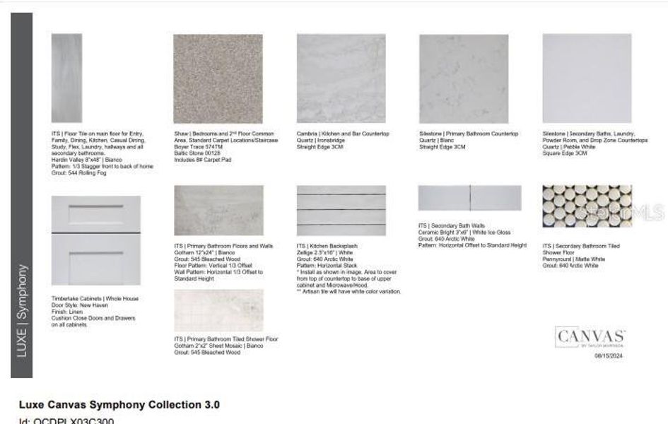 Sample of building materials used in homes in Esplanade at Wiregrass Ranch, Wesley Chapel (Image 24).