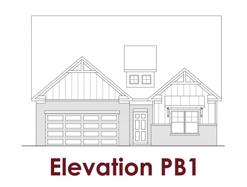 Representative rendering of the exterior for the Bluff                                                                Primary Suite on Main by Chafin Communities (Image 15).