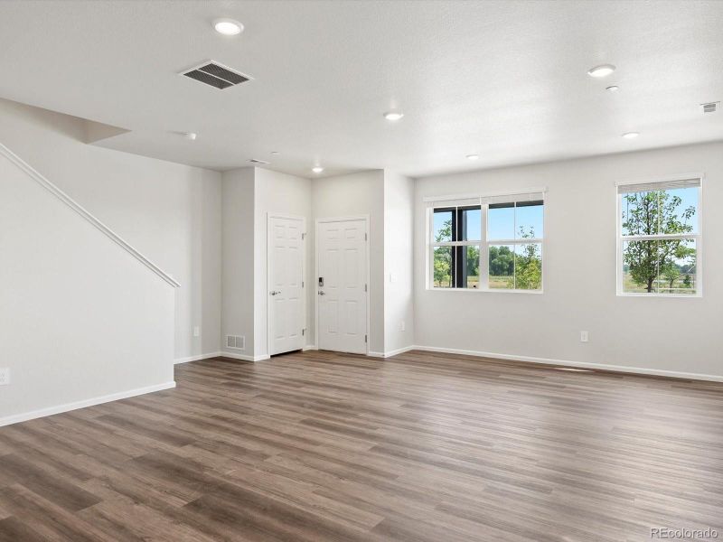Spacious, unfurnished interior of a new home in Poudre Heights: The Meadow Collection, Windsor (Image 8). Spacious, unfurnished interior of a new home in Poudre Heights: The Meadow Collection, Windsor (Image 8).