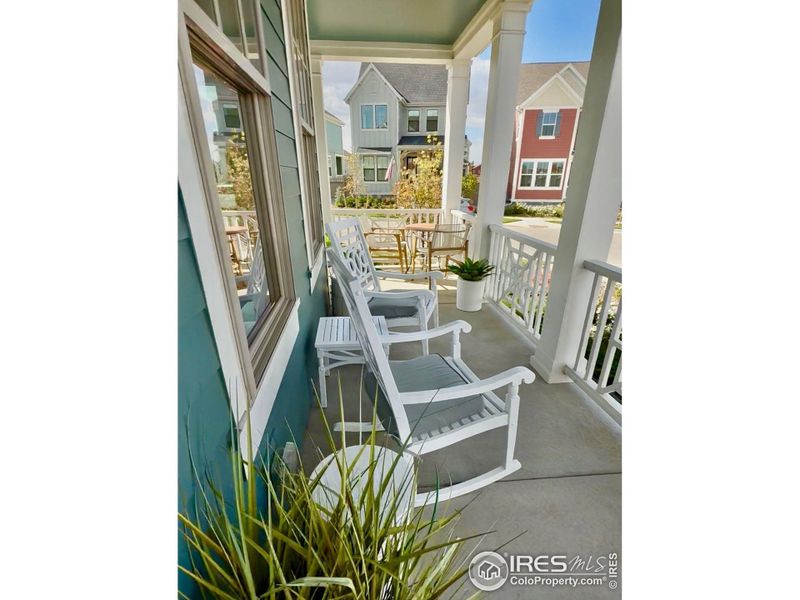 Enjoy community and coffee from the wrap around front porch Enjoy community and coffee from the wrap around front porch