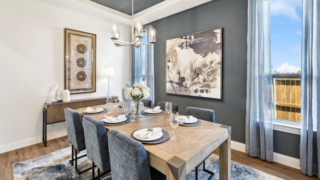 Representative furnished interior of a home built from the Dartmouth by Brightland Homes in Anna Ranch, Anna (Image 24).