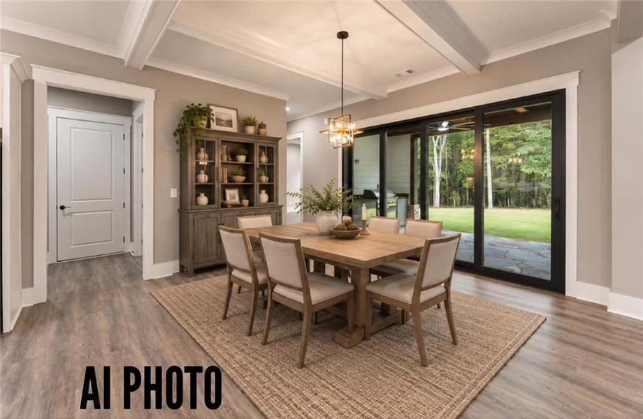 Furnished interior view inside a new home in , Ball Ground (Image 17).
