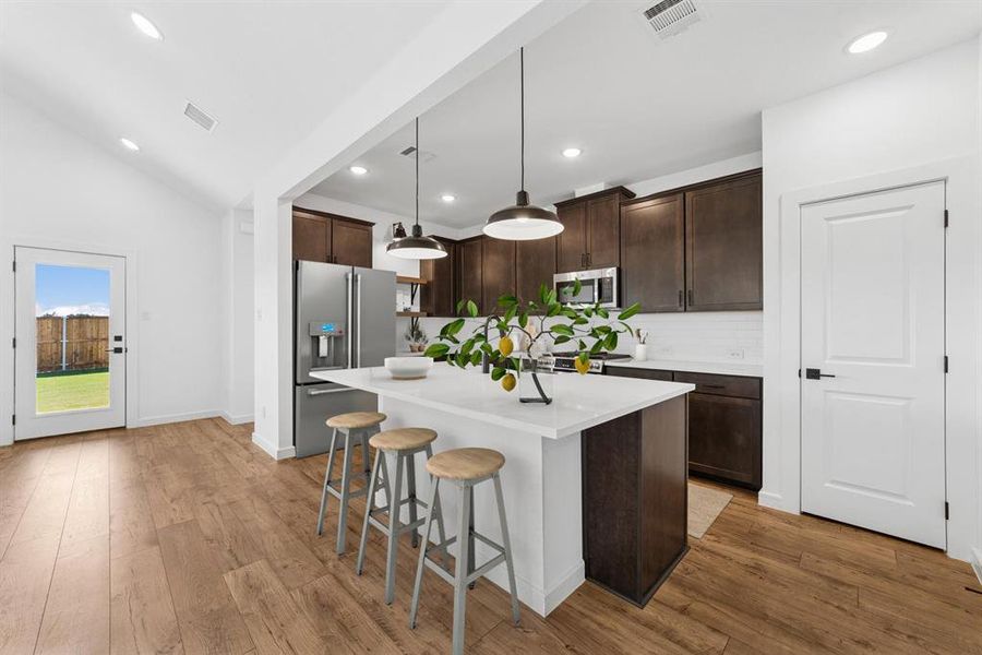 Furnished interior view inside a new home in Aspire at Noble Ridge, Howe (Image 10). Furnished interior view inside a new home in Aspire at Noble Ridge, Howe (Image 10).