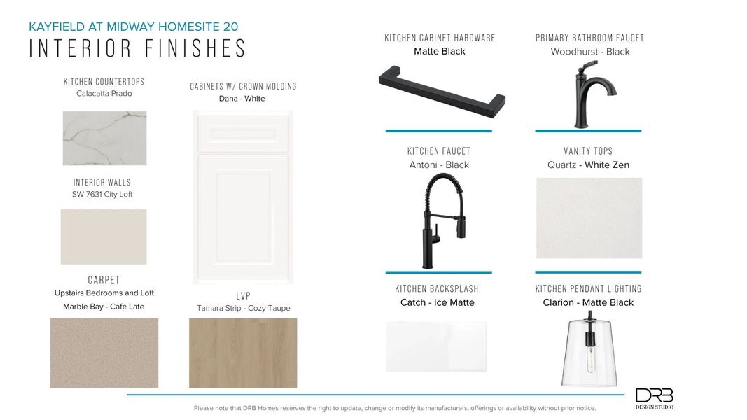 Furnished interior view inside a new home in Kayfield at Midway, Anderson (Image 13).
