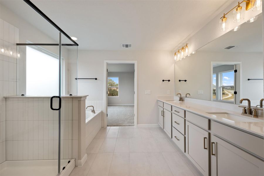 Furnished interior view inside a new home in Cannon Ranch, Dripping Springs (Image 6).