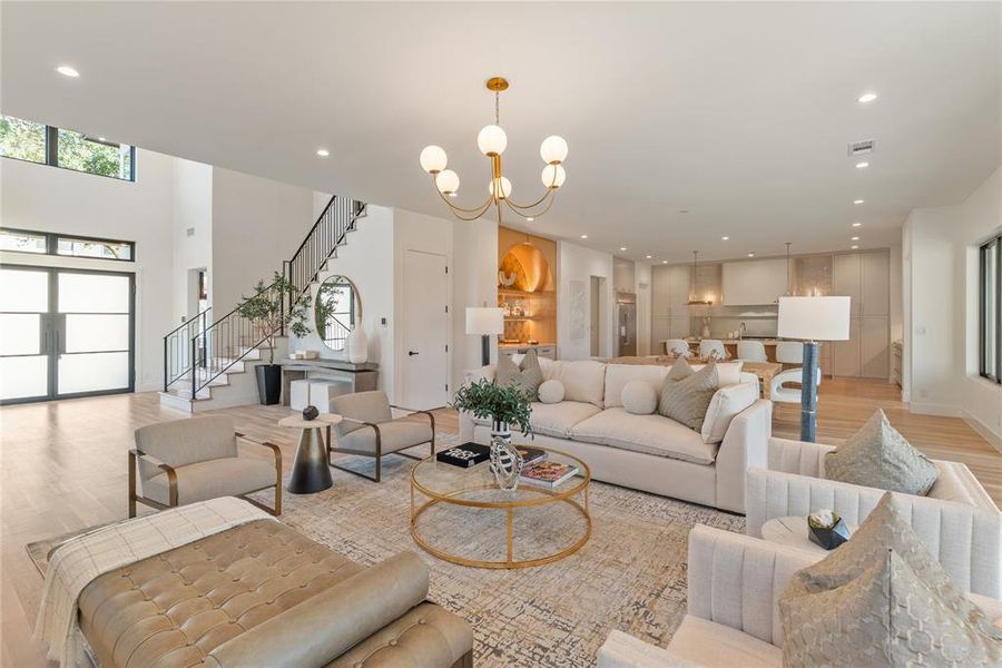 Furnished interior view inside a new home in , Dallas (Image 36).