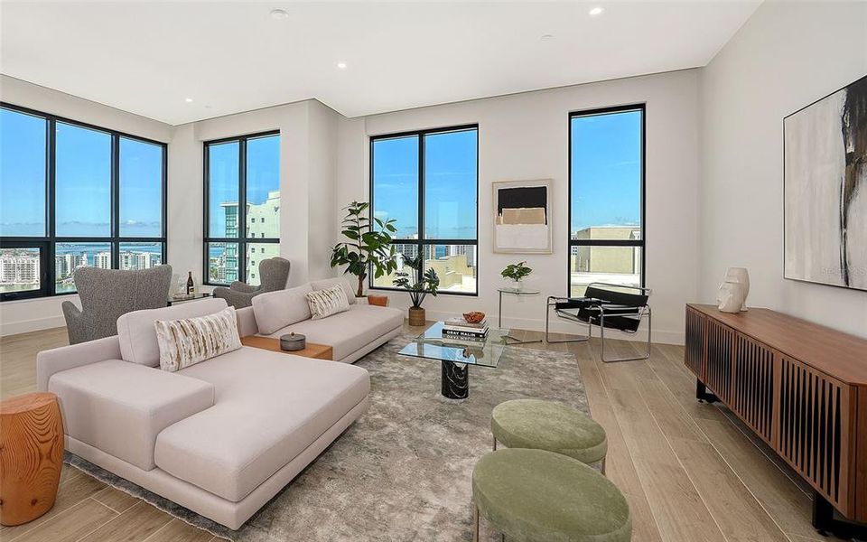 Furnished interior view inside a new home in , Sarasota (Image 7).