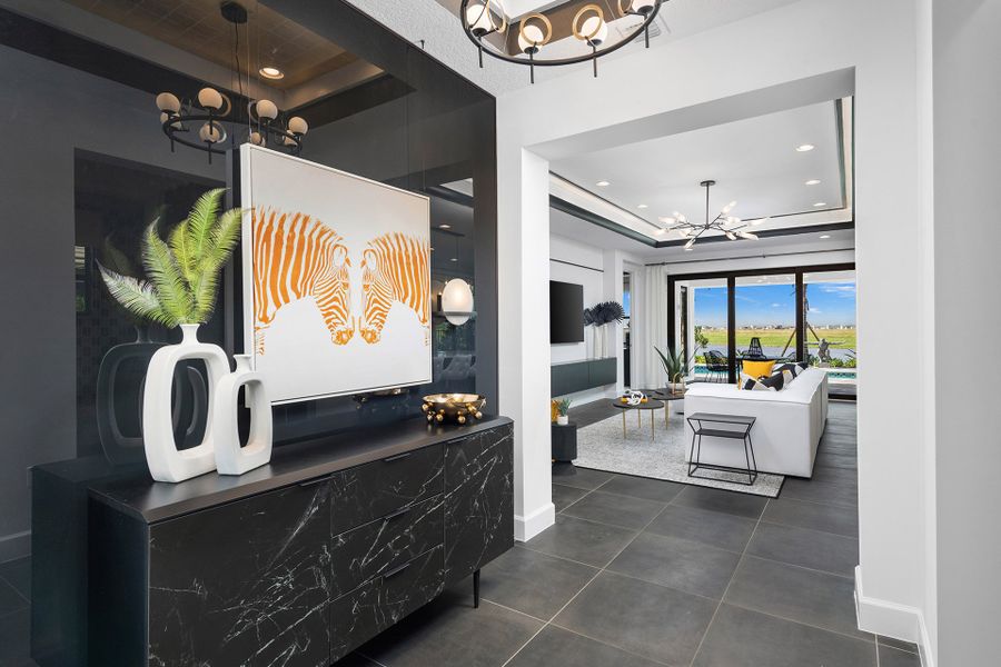 Representative furnished interior of a home built from the Palazzo by GL Homes in Valencia Parc at Riverland, Port St. Lucie (Image 15).