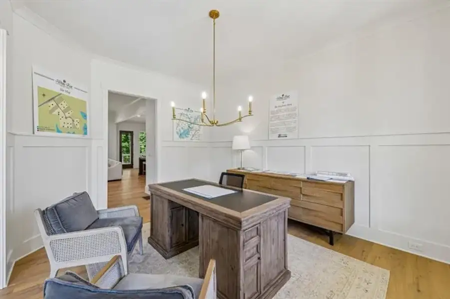 Furnished interior view inside a new home in White Post on Lake Lanier, Gainesville (Image 34).