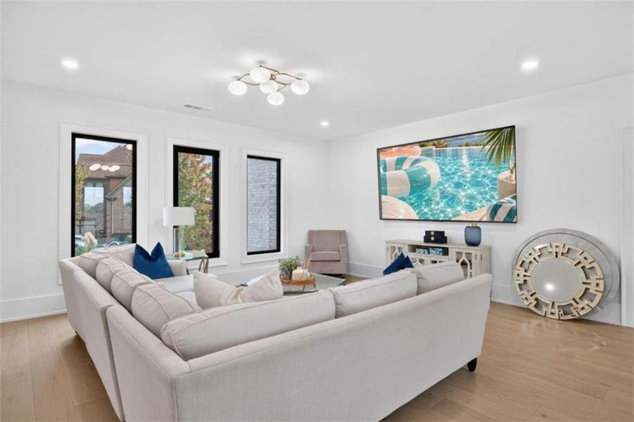 Furnished interior view inside a new home in , Hoschton (Image 10).