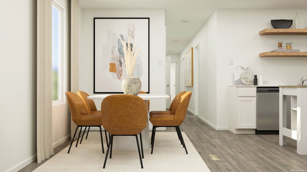 Furnished interior view inside a new home in Brookmill, San Antonio (Image 6).