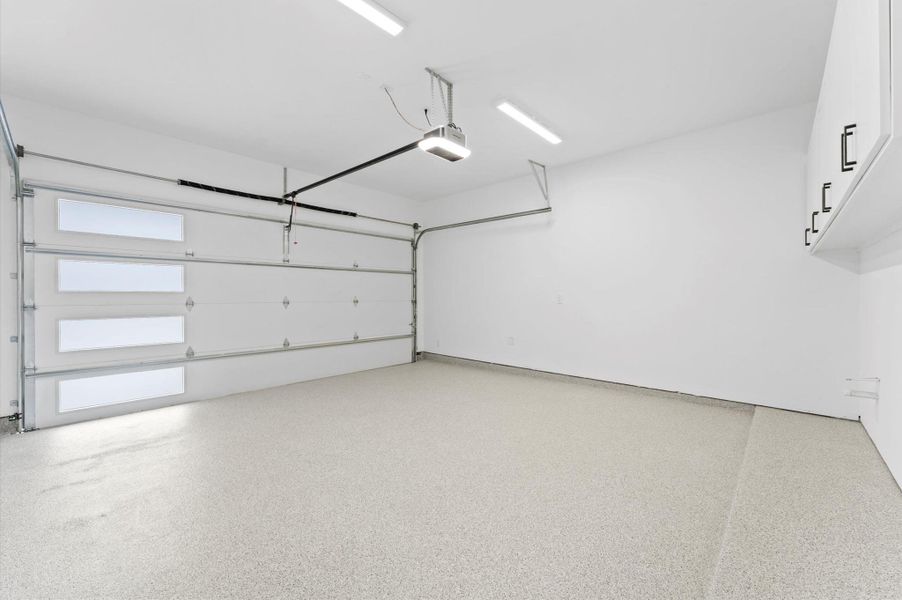 Insulated garage door with ultra quite opening