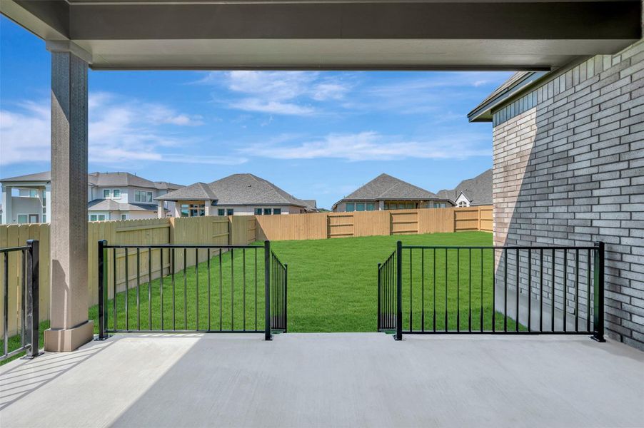 Back Covered Porch View